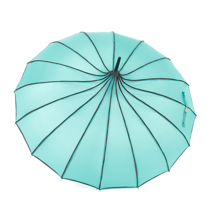 Boutique RIBBED Paoda Umbrella Teal
