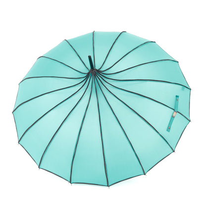 Boutique RIBBED Paoda Umbrella Teal