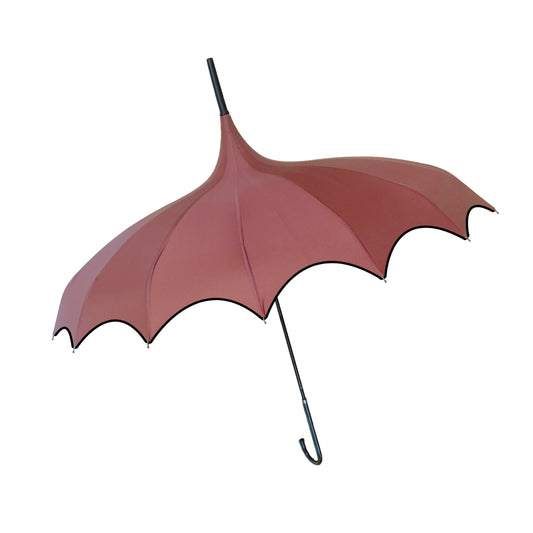 Boutique Scalloped Edge Pagoda Crimson