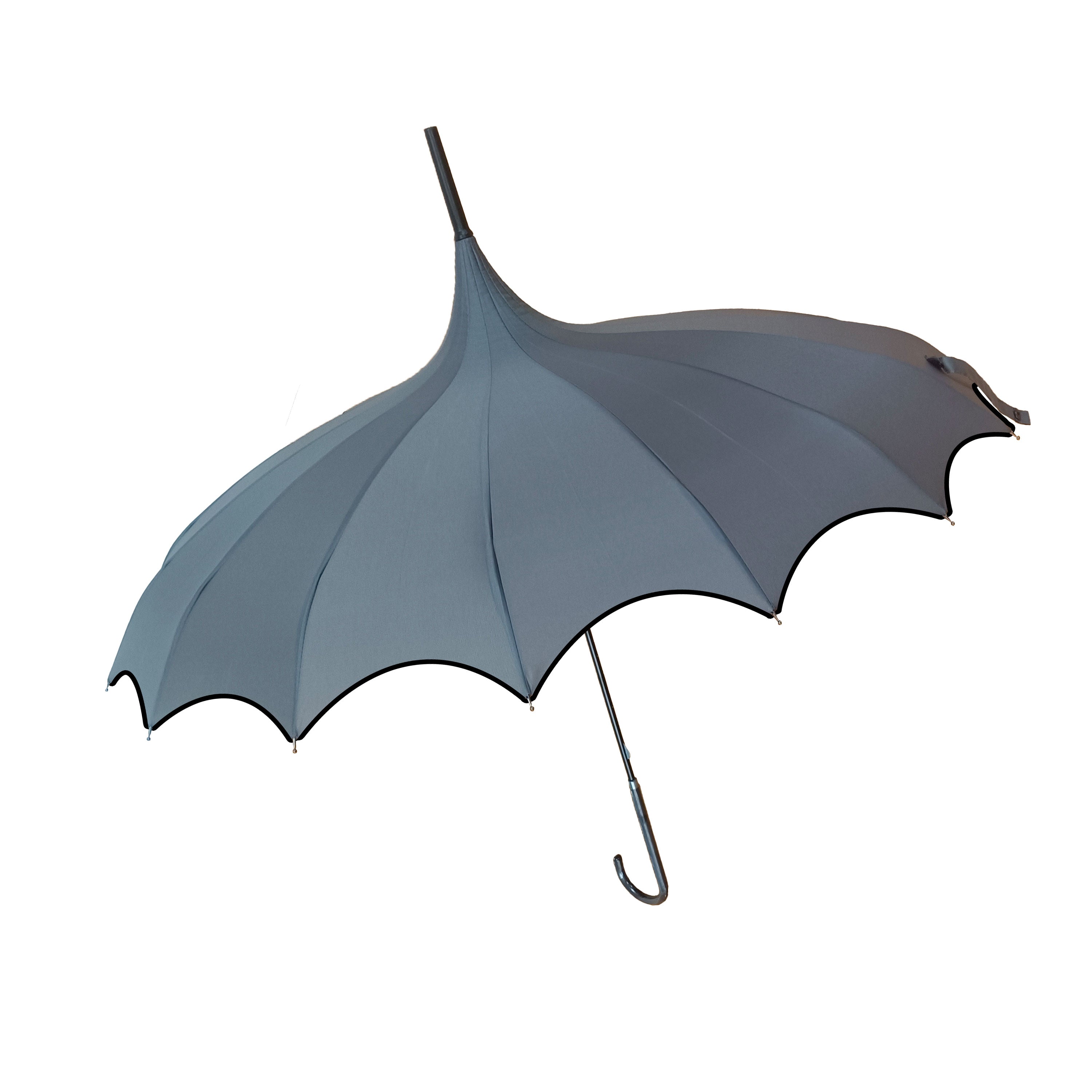 Soake Soake Boutique Scalloped Edge Pagoda Umbrella in Slate – SOAKE