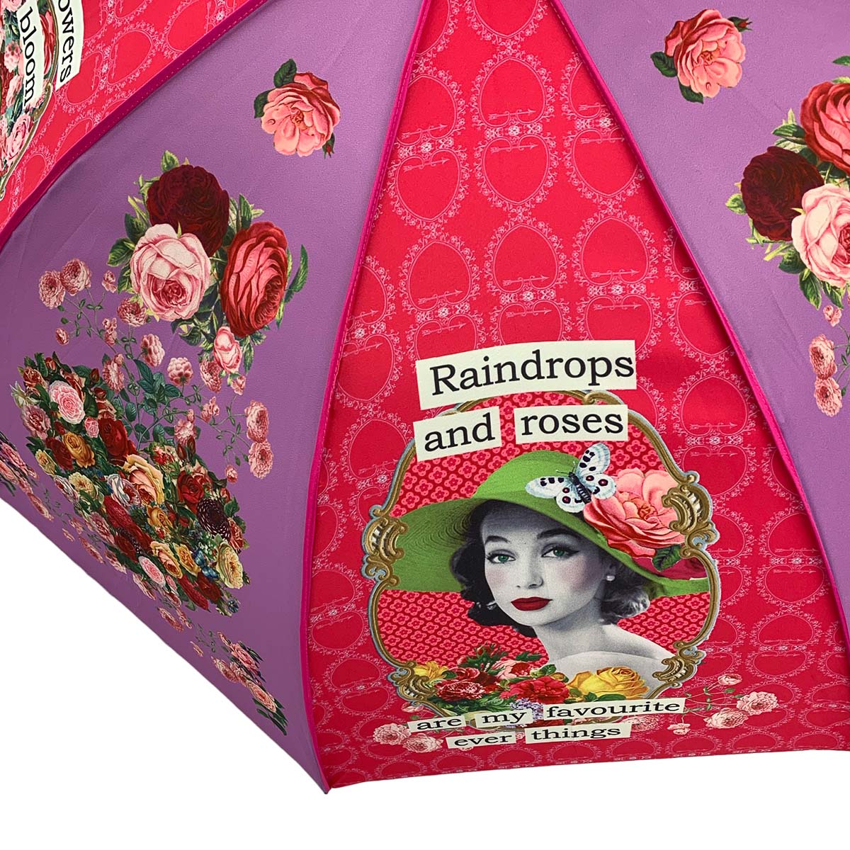 Darling Divas Raindrops and Roses Boutique Umbrella