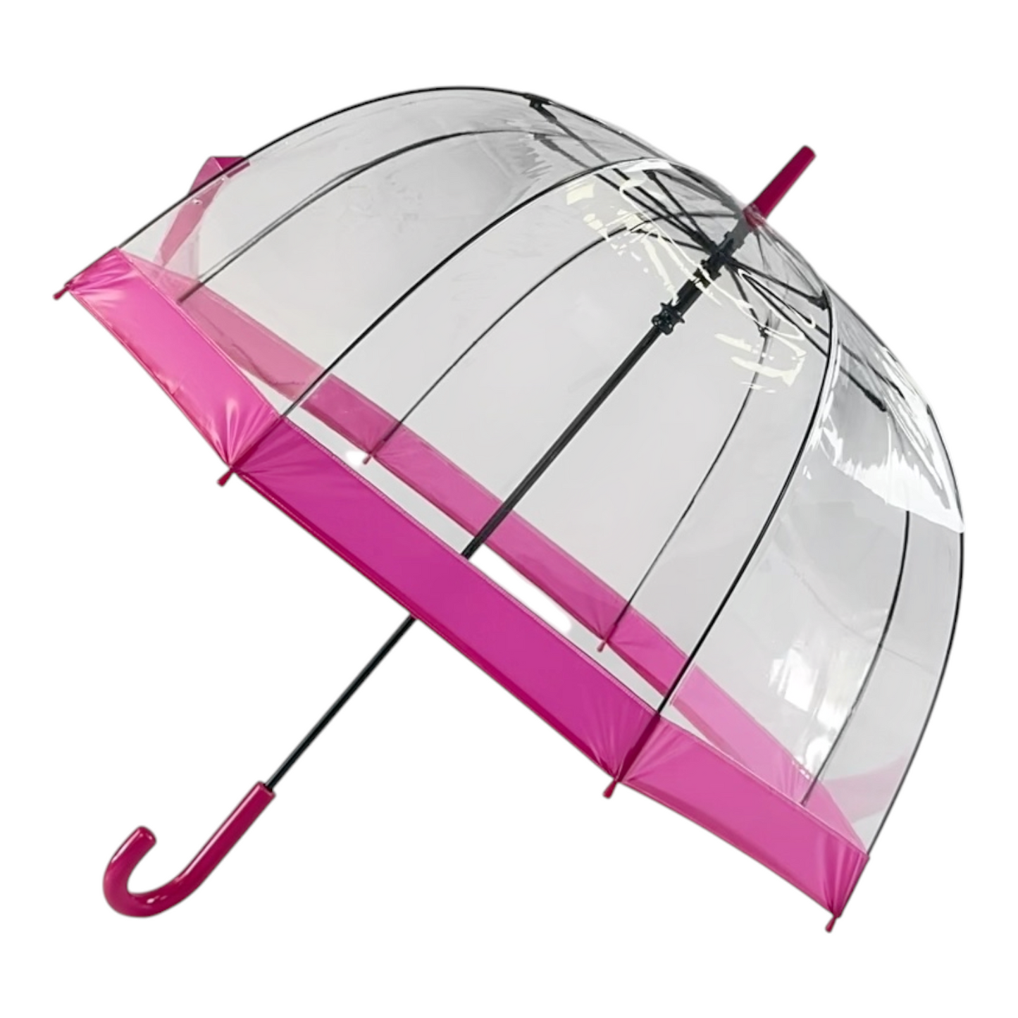 Everyday Clear Vinyl Dome Umbrella Pink