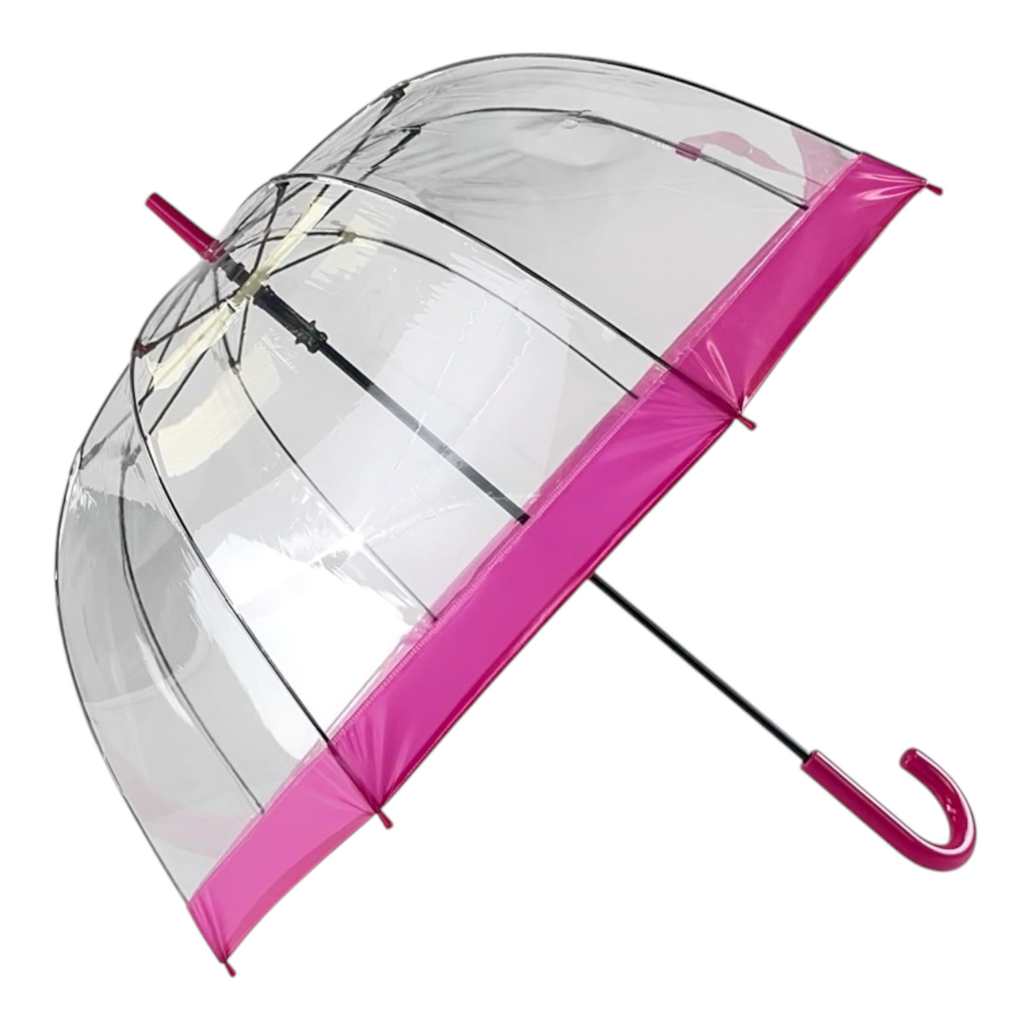 Everyday Clear Vinyl Dome Umbrella Pink