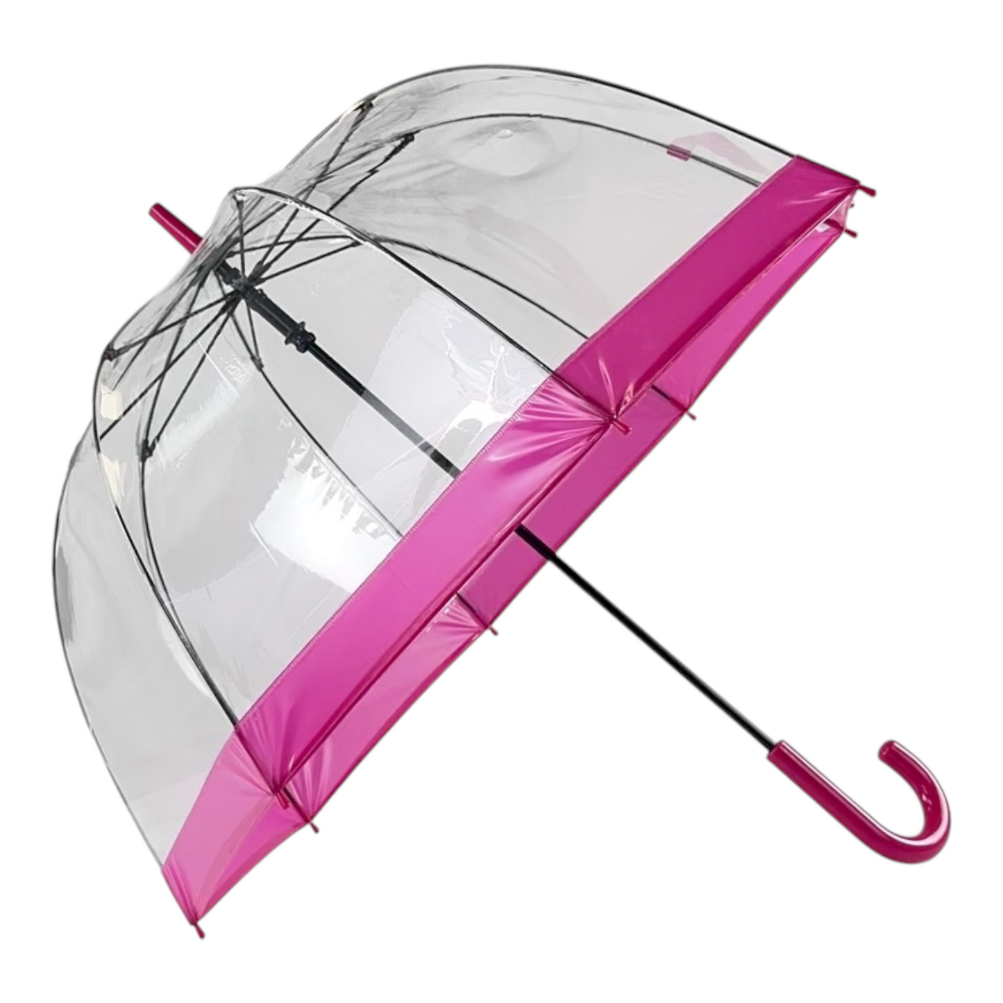 Everyday Clear Vinyl Dome Umbrella Pink
