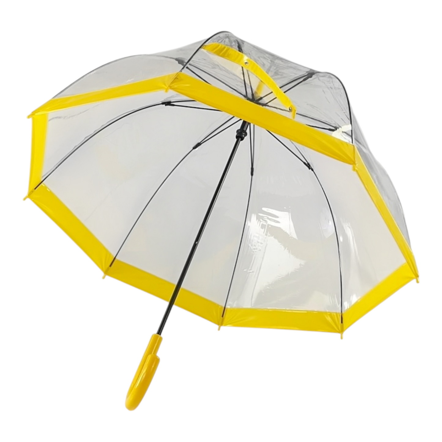 Everyday Clear Vinyl Dome Umbrella Yellow