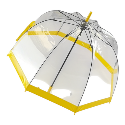 Everyday Clear Vinyl Dome Umbrella Yellow
