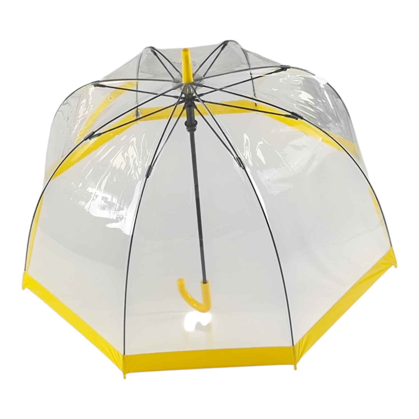 Everyday Clear Vinyl Dome Umbrella Yellow