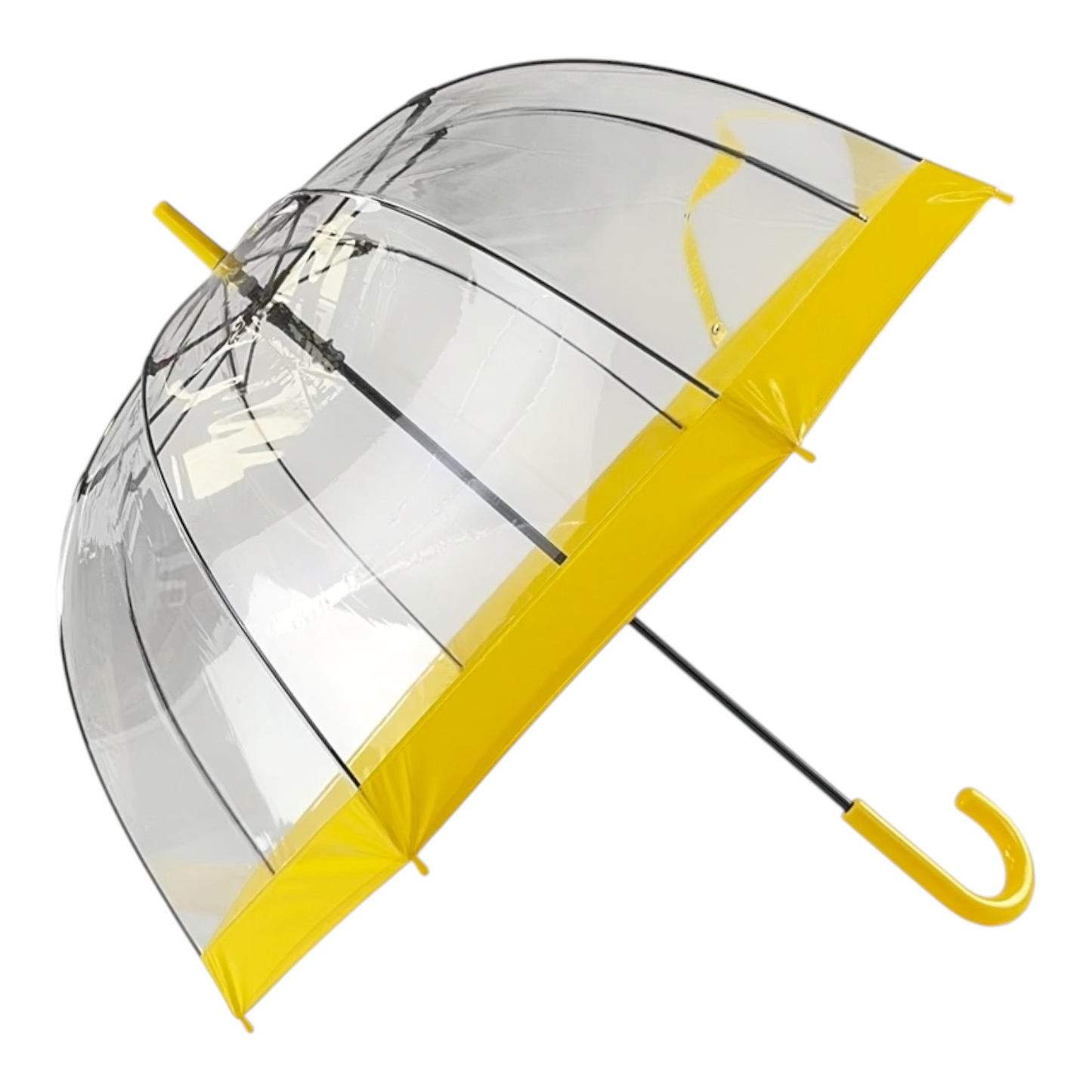 Everyday Clear Vinyl Dome Umbrella Yellow