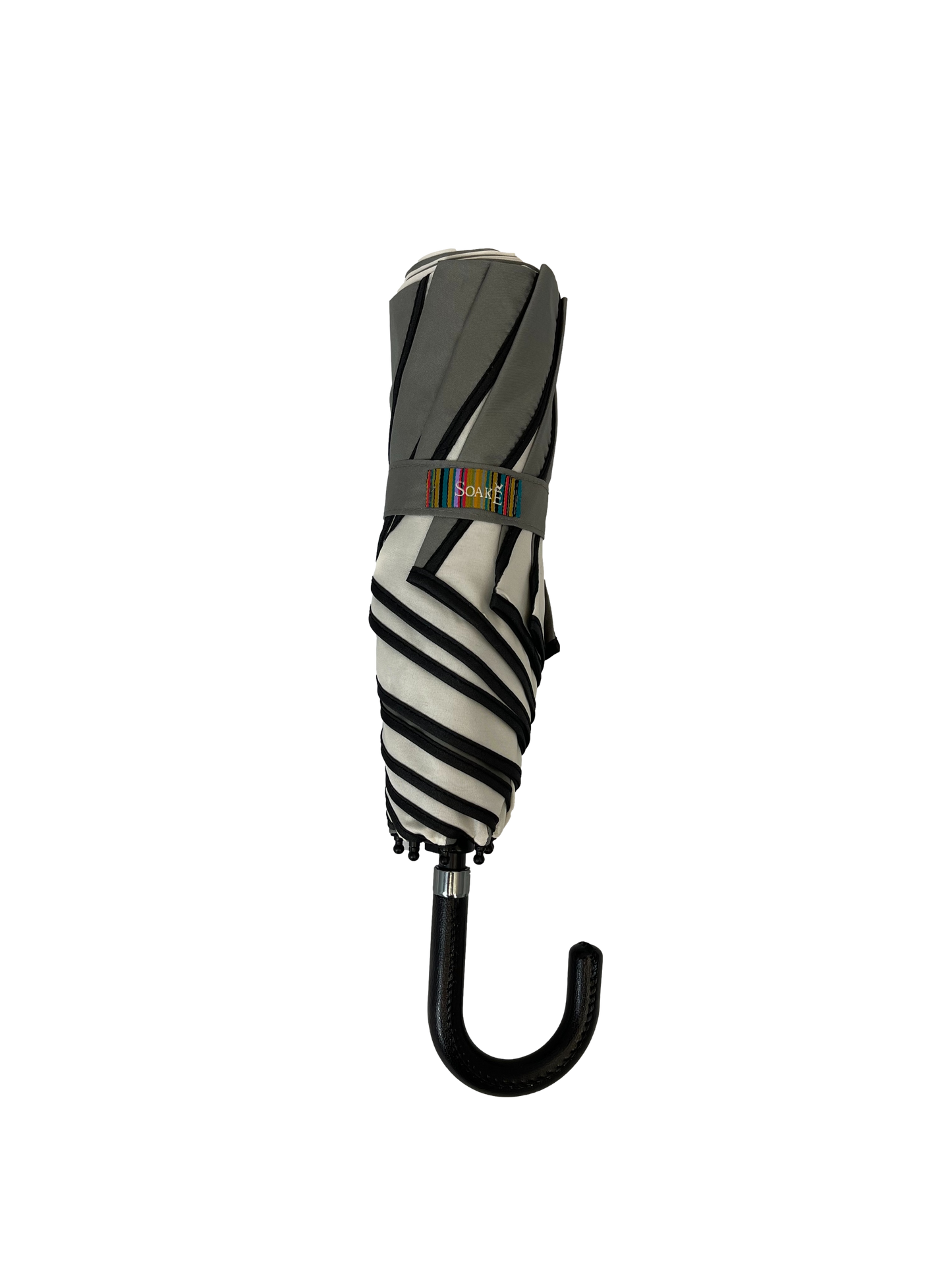 Everyday Swirl Folding Umbrella Charcoal/Cream
