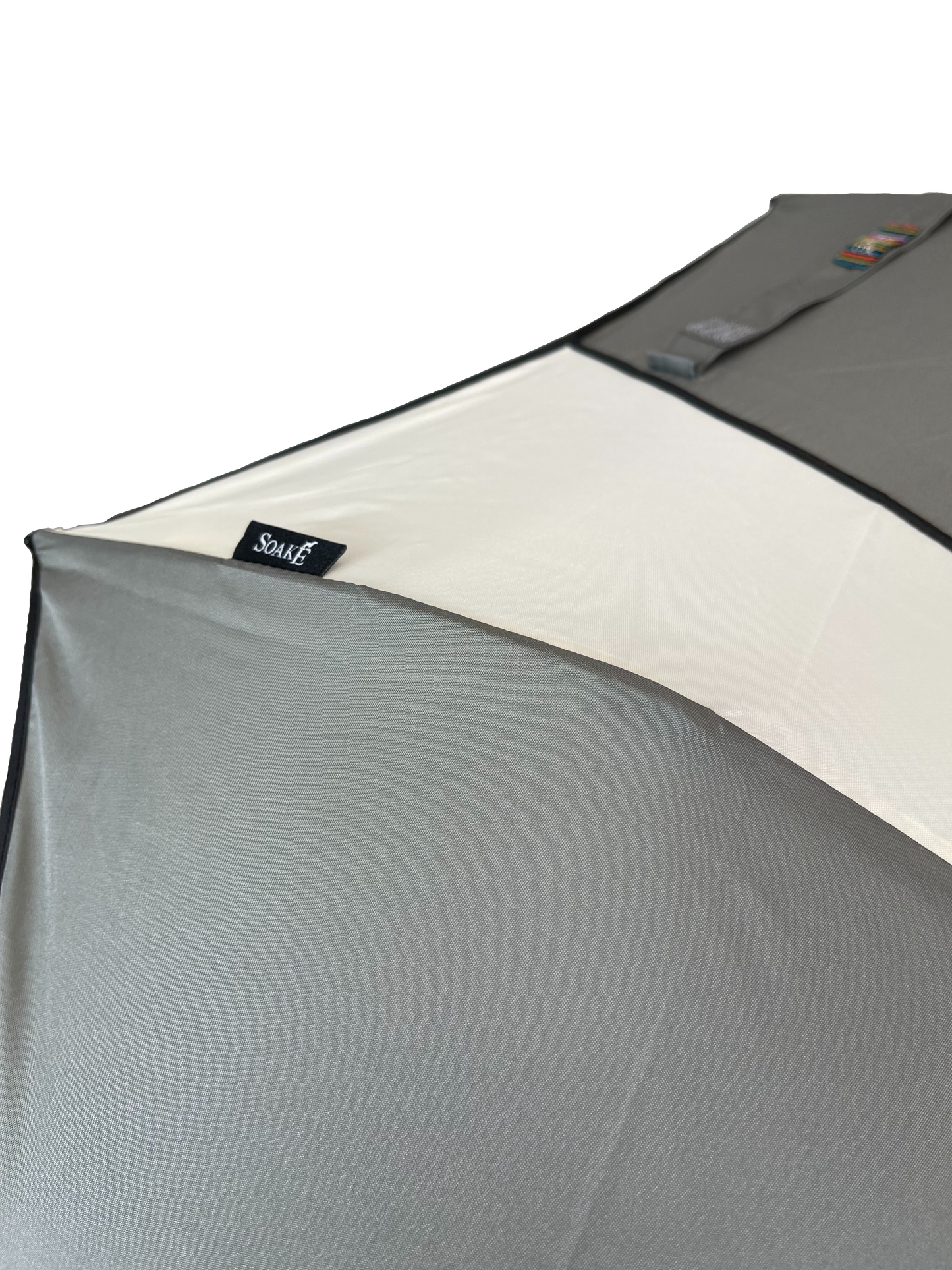 Everyday Swirl Folding Umbrella Charcoal/Cream
