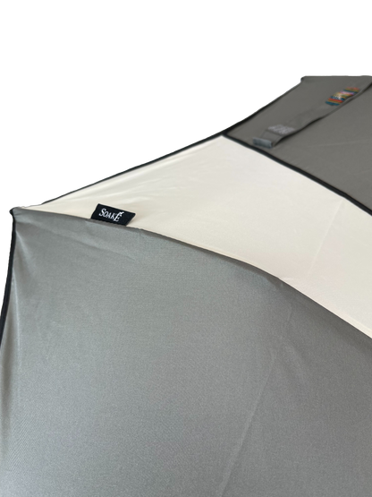 Everyday Swirl Folding Umbrella Charcoal/Cream