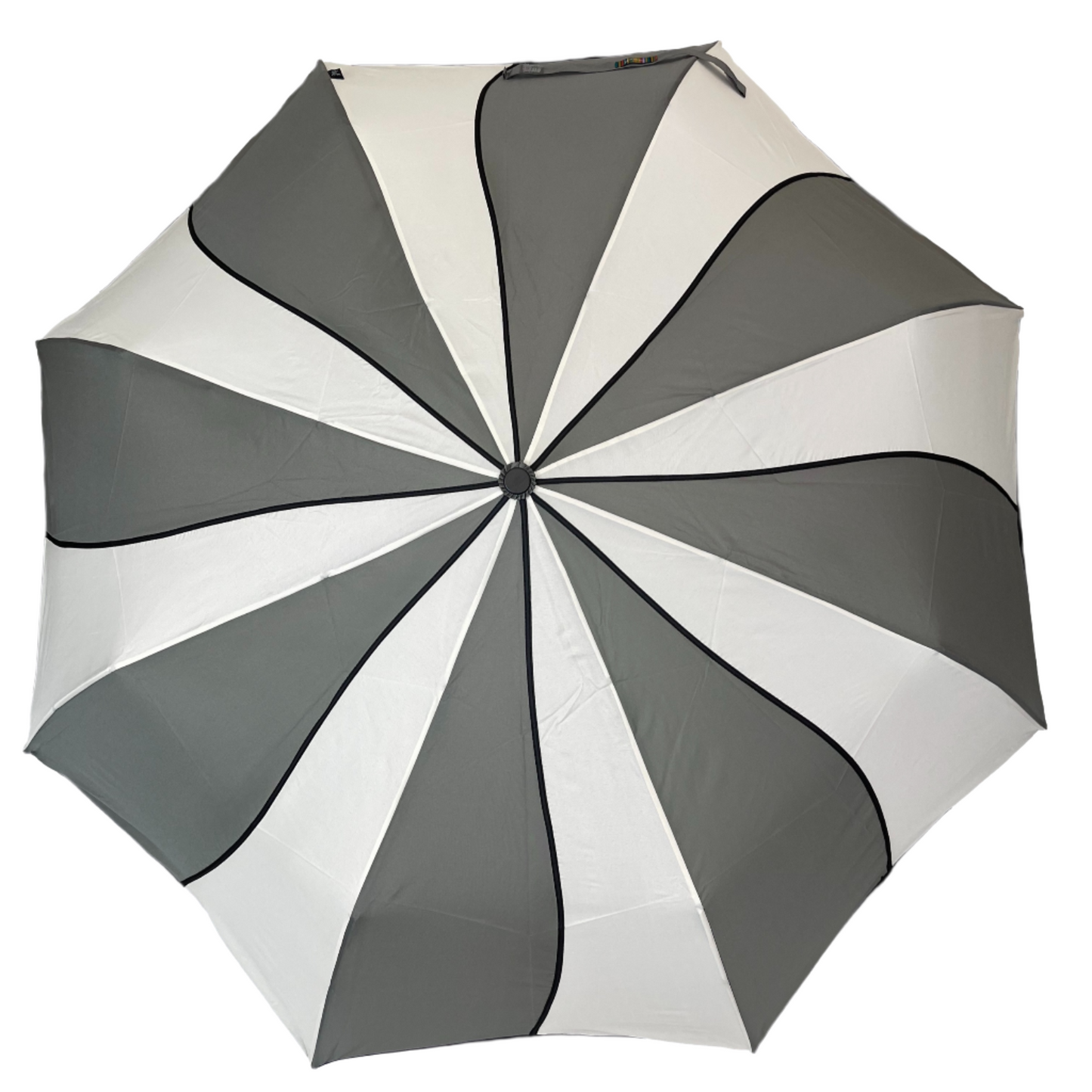 Everyday Swirl Folding Umbrella Charcoal/Cream