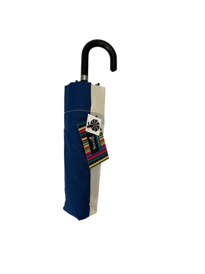 Everyday Swirl Folding Umbrella Navy/Cream