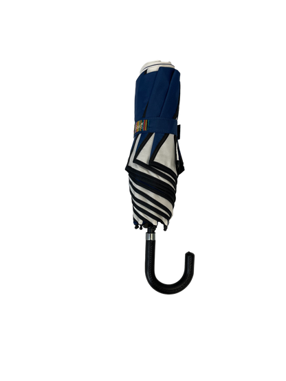 Everyday Swirl Folding Umbrella Navy/Cream