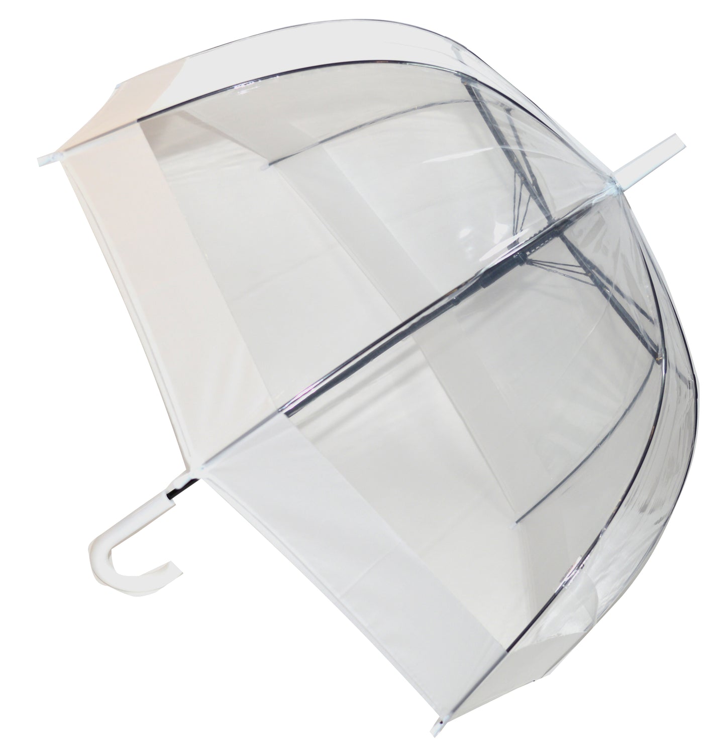 Everyday Auto Clear Dome Umbrella White  STICK