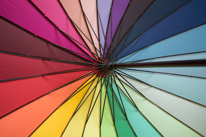 Everyday Rainbow Umbrella with  24 ribs (104cm dia) LGE