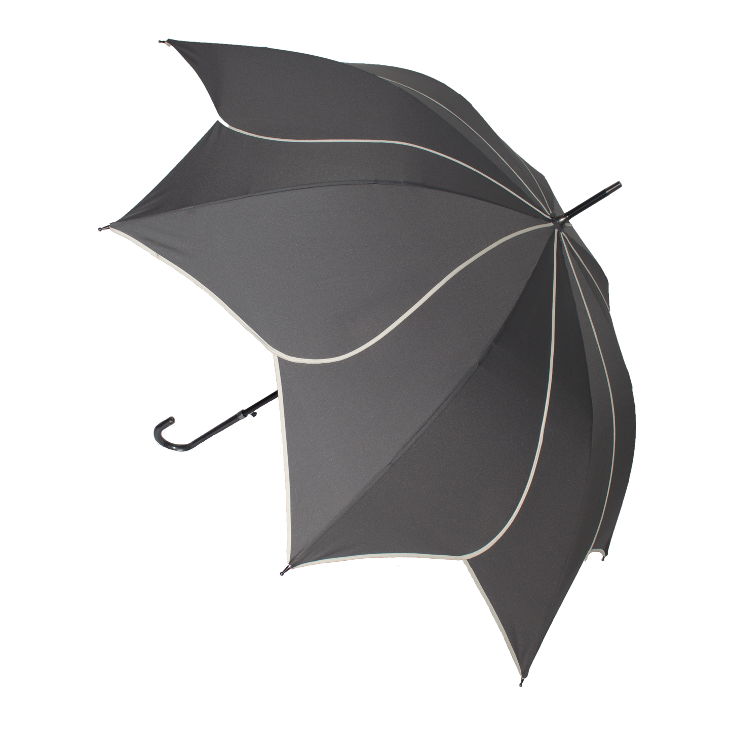 Everyday Swirl Stick Umbrella Charcoal