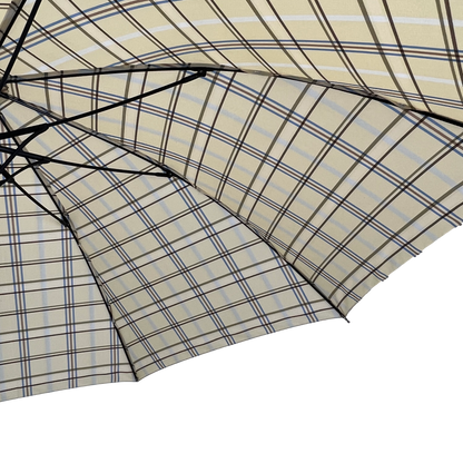 Everyday Tartan Stick Umbrella Cream