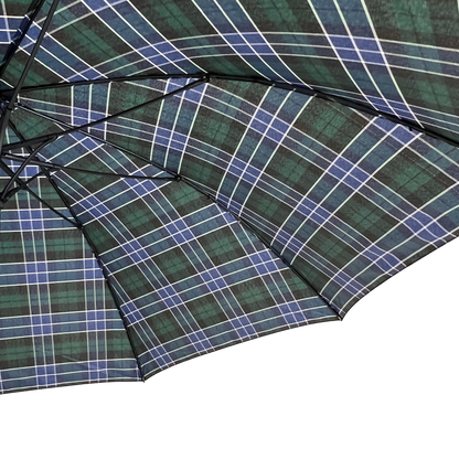 Everyday Tartan Stick Umbrella Green