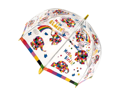 Hello Elmer PVC Clear Dome Umbrella