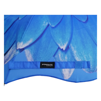 StormKing Folding Floral Umbrella Blue Daisy