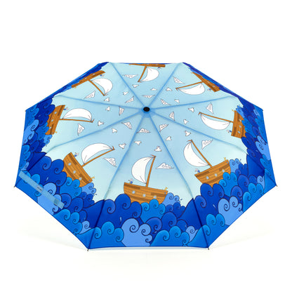 Laura Wall Boats Design Folding Umbrella