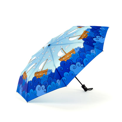 Laura Wall Boats Design Folding Umbrella