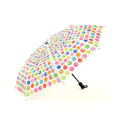 Laura Wall Dots Design Folding Umbrella