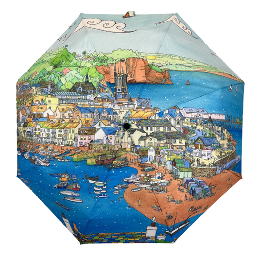 Laura Wall Oh That Place Folding Umbrella