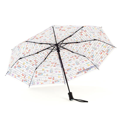 Laura Wall Stripes Design Folding Umbrella