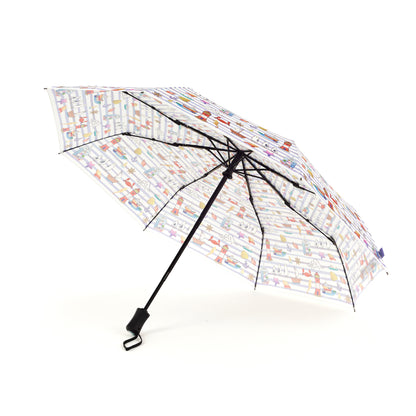 Laura Wall Stripes Design Folding Umbrella