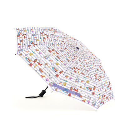 Laura Wall Stripes Design Folding Umbrella