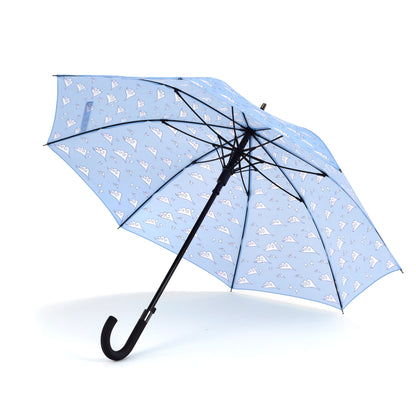 Laura Wall Clouds Design Stick Umbrella