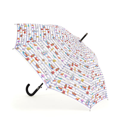Laura Wall Stripes Design Stick Umbrella