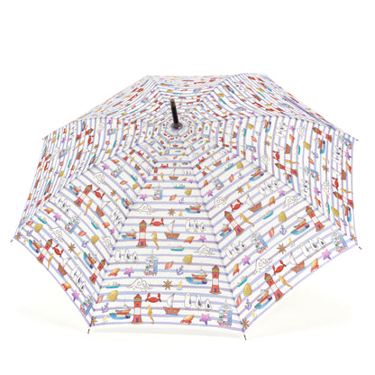 Laura Wall Stripes Design Stick Umbrella