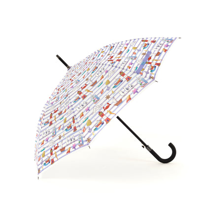 Laura Wall Stripes Design Stick Umbrella