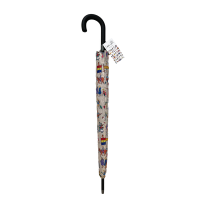 Laura Wall Seaside Shenanigans Dual canopy Stick Umbrella