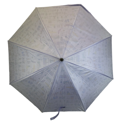Laura Wall Seaside Shenanigans Dual canopy Stick Umbrella