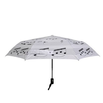 Music Notes Folding White with Black Notes