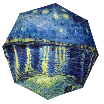 StormKing Folding Art Umbrella Van Gogh Over the Rhone by Soake
