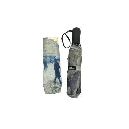 StormKing Art Caillebotte Paris Rainy Day Folding umbrella by Soake