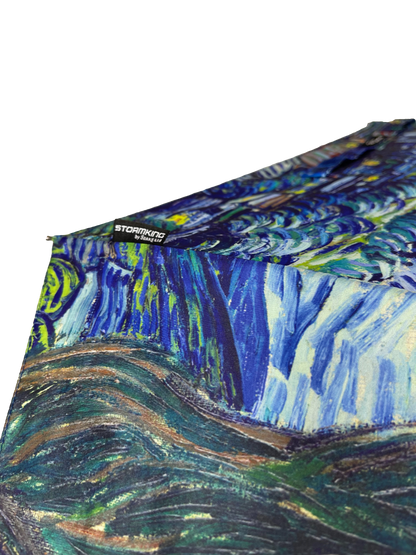 StormKing Art Van Gogh Starry Night Folding Umbrella by Soake