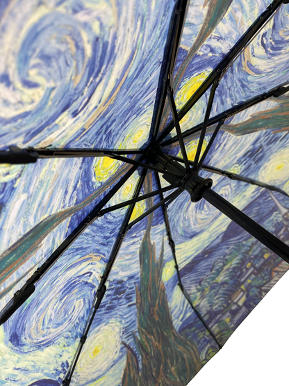 StormKing Art Van Gogh Starry Night Folding Umbrella by Soake