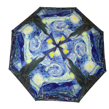 StormKing Art Van Gogh Starry Night Folding Umbrella by Soake