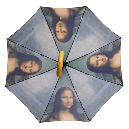 StormKing Art De Vinci Mona Lisa Classic Stick Umbrella by Soake