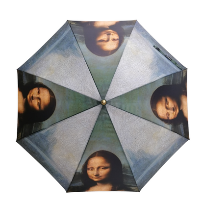 StormKing Art De Vinci Mona Lisa Classic Stick Umbrella by Soake