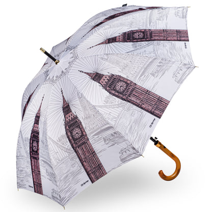 StormKing Classic City Collection London Black and White Umbrella by Soake