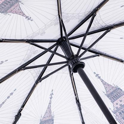 StormKing Folding City Umbrella London Black and White by Soake