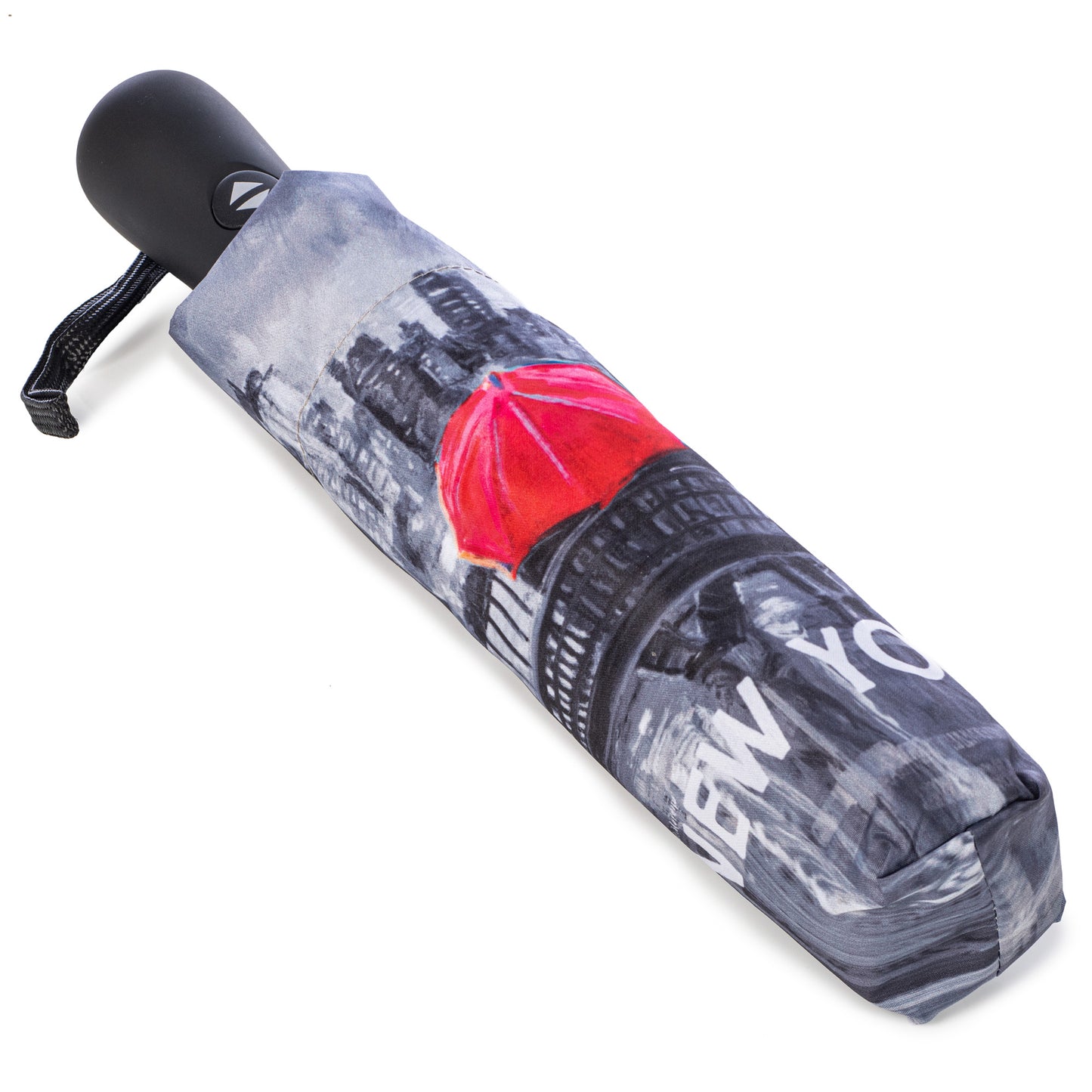 StormKing Folding City Umbrella New York Black and White by Soake