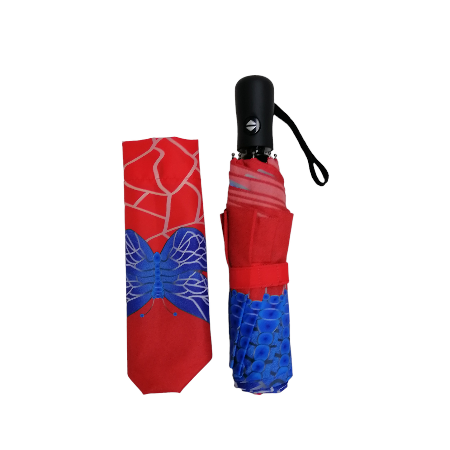 StormKing Folding Nature Umbrella Stained Glass Butterfly